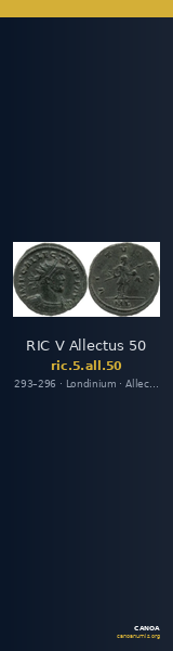 RIC V Allectus 50 — CANOA
