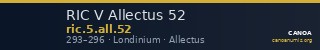 RIC V Allectus 52 — CANOA