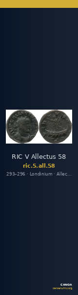 RIC V Allectus 58 — CANOA