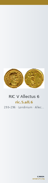 RIC V Allectus 6 — CANOA