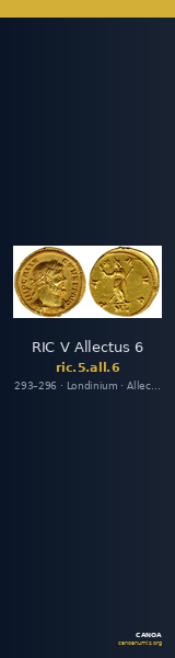 RIC V Allectus 6 — CANOA