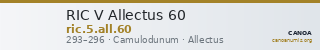 RIC V Allectus 60 — CANOA