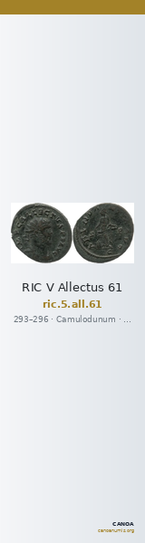 RIC V Allectus 61 — CANOA