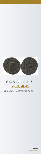 RIC V Allectus 62 — CANOA