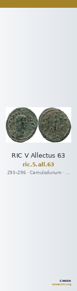 RIC V Allectus 63 — CANOA