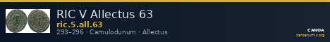 RIC V Allectus 63 — CANOA