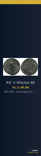RIC V Allectus 68 — CANOA