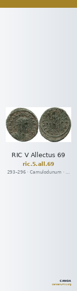 RIC V Allectus 69 — CANOA