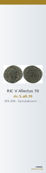 RIC V Allectus 70 — CANOA