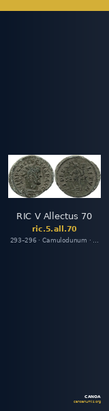 RIC V Allectus 70 — CANOA