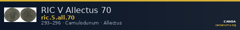 RIC V Allectus 70 — CANOA