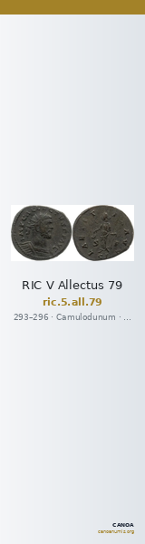 RIC V Allectus 79 — CANOA