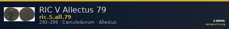 RIC V Allectus 79 — CANOA