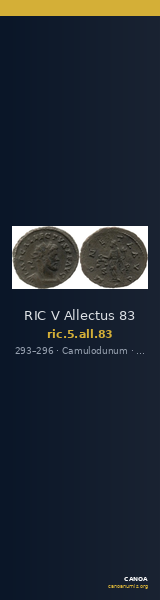 RIC V Allectus 83 — CANOA
