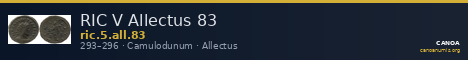RIC V Allectus 83 — CANOA