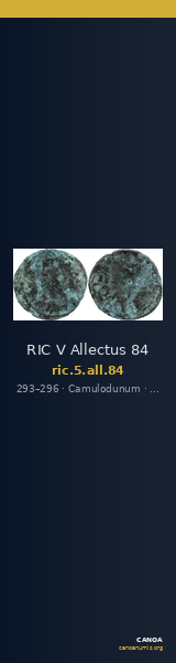 RIC V Allectus 84 — CANOA
