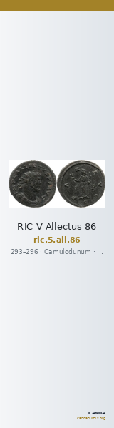RIC V Allectus 86 — CANOA