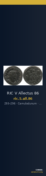 RIC V Allectus 86 — CANOA