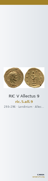 RIC V Allectus 9 — CANOA
