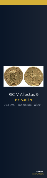 RIC V Allectus 9 — CANOA