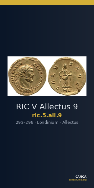 RIC V Allectus 9 — CANOA