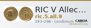 RIC V Allectus 9 — CANOA