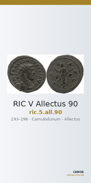 RIC V Allectus 90 — CANOA