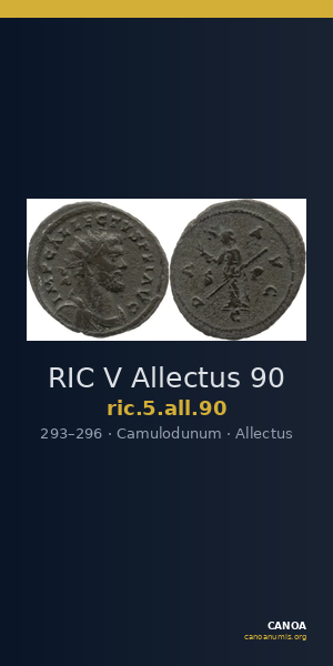 RIC V Allectus 90 — CANOA