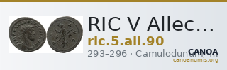 RIC V Allectus 90 — CANOA