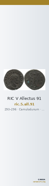 RIC V Allectus 91 — CANOA