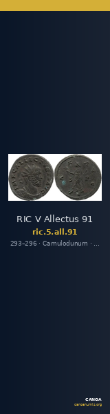 RIC V Allectus 91 — CANOA