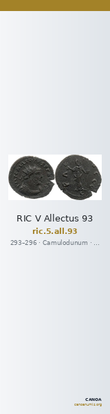 RIC V Allectus 93 — CANOA