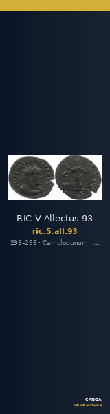 RIC V Allectus 93 — CANOA