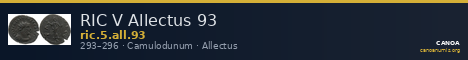 RIC V Allectus 93 — CANOA