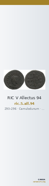 RIC V Allectus 94 — CANOA