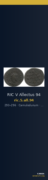 RIC V Allectus 94 — CANOA