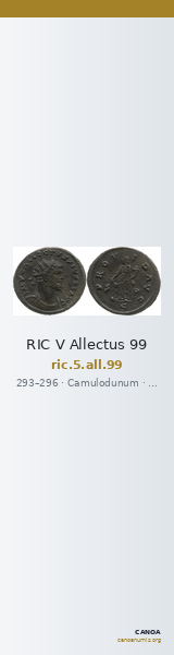 RIC V Allectus 99 — CANOA
