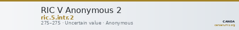 RIC V Anonymous 2 — CANOA