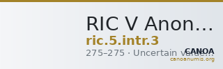 RIC V Anonymous 3 — CANOA