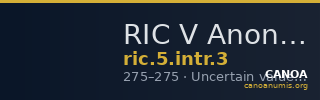 RIC V Anonymous 3 — CANOA