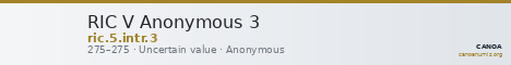 RIC V Anonymous 3 — CANOA