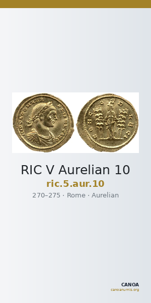 RIC V Aurelian 10 — CANOA