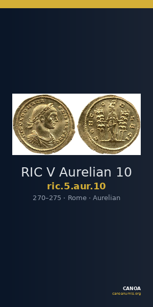 RIC V Aurelian 10 — CANOA