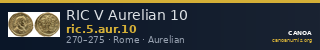 RIC V Aurelian 10 — CANOA