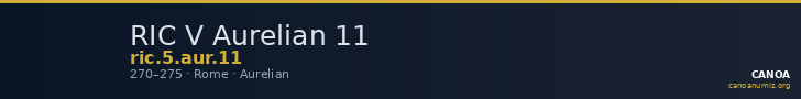 RIC V Aurelian 11 — CANOA