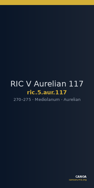 RIC V Aurelian 117 — CANOA