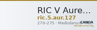 RIC V Aurelian 127 — CANOA