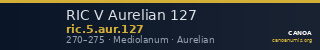 RIC V Aurelian 127 — CANOA