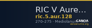 RIC V Aurelian 128 — CANOA