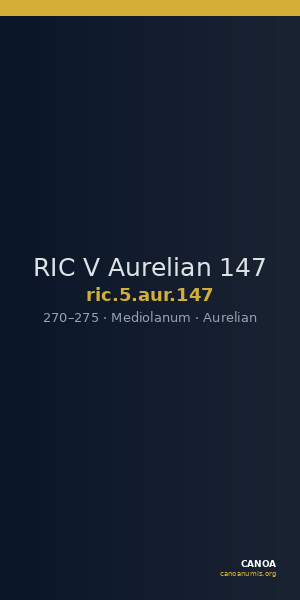 RIC V Aurelian 147 — CANOA